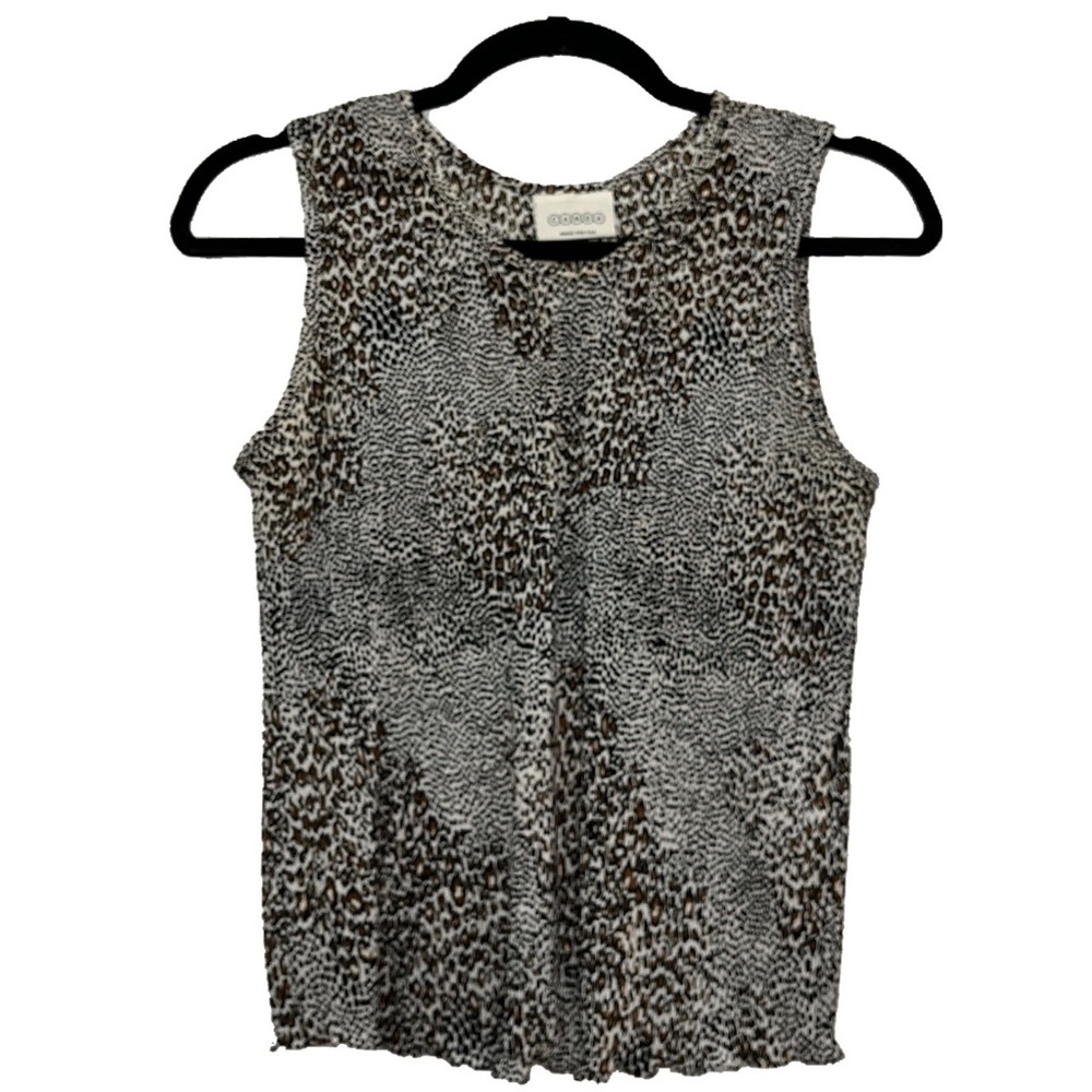 CANDA for C&A leopard print silky tank size S